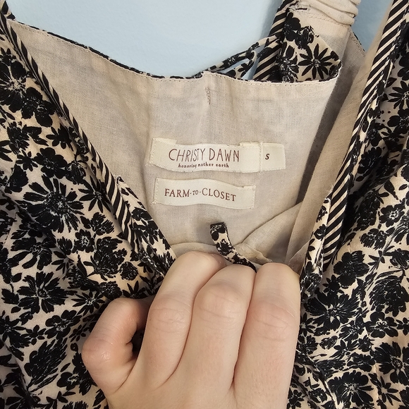 Christy Dawn Adele Dress Daisy Black SMALL S - Picture 3 of 4